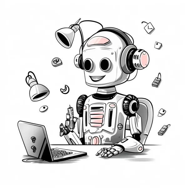 A podcasting robot